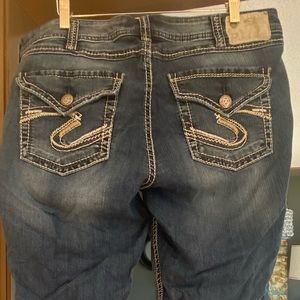 SILVER JEANS SUKI Flap Capri/sz16/EUC/Like new!